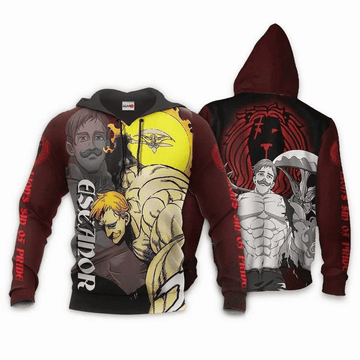 Escanor Anime Manga Seven Deadly Sins Lion's Sin Of Pride For Men And Women 3d Hoodie Zip Hoodie