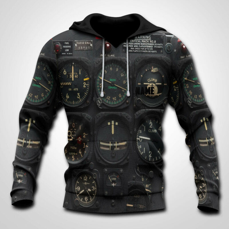 Apayprint - Control Plane 3d Hoodie Zip Hoodie