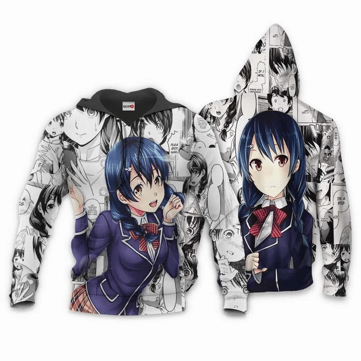 Shokugeki No Soma Tadokoro Megumi Food Wars Anime Manga For Men And Women 3d Hoodie Zip Hoodie