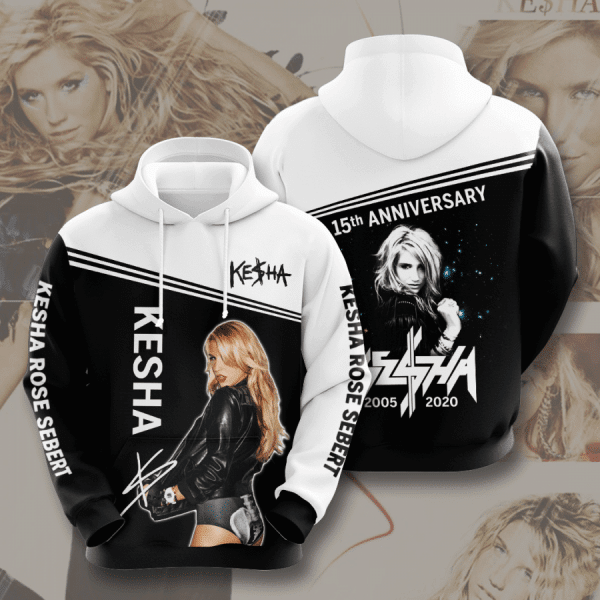 Kesha 15th Anniversary 2005 2020 Signature Design Gift For Fan Custom 3d Hoodie All Over Printed Hoodie