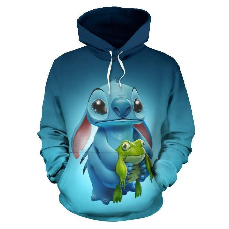 Lilo And Stitch Cute Lover 3d Hoodie Zip Hoodie 1187
