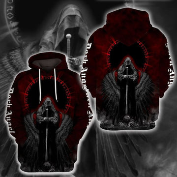 Death Dark Angel 3d Hoodie Zip Hoodie