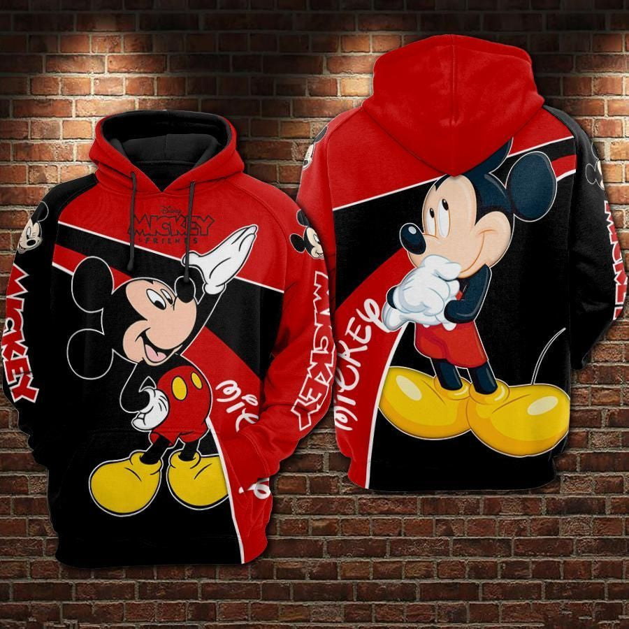 Mickey Friends Movies Disney Over Print 3d Hoodie Zip Hoodie 598