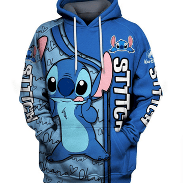 Disney Lilo And Stitch 3d T Shirt Sweatshirt Zip Hoodie Bomber 1186