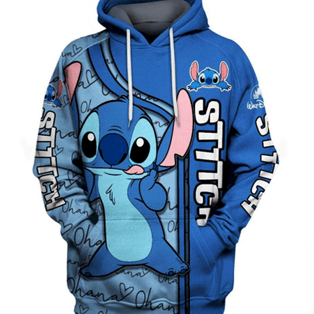 Disney Lilo And Stitch 3d T Shirt Sweatshirt Zip Hoodie Bomber 1186