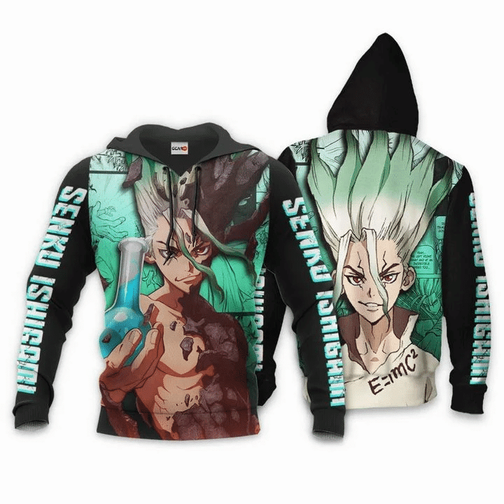 Senku Ishigami Anime Dr Stone For Men And Women 3d Hoodie Zip Hoodie
