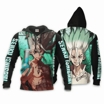 Senku Ishigami Anime Dr Stone For Men And Women 3d Hoodie Zip Hoodie