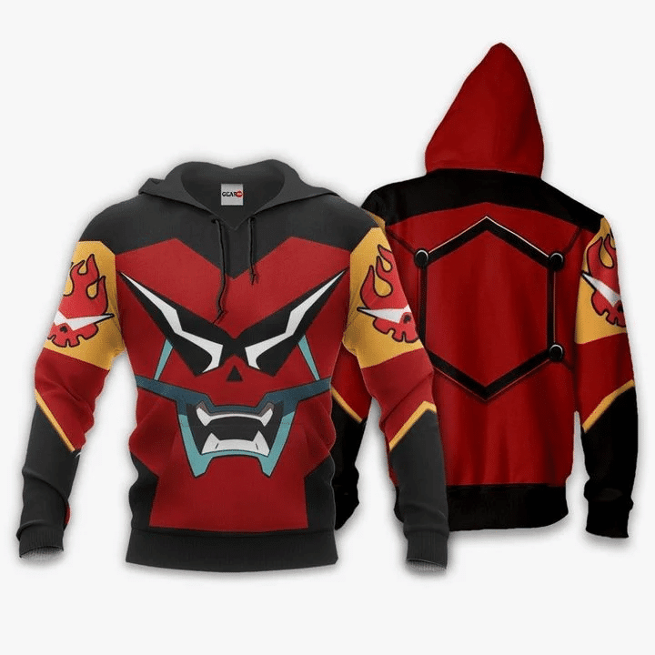 Gurren Lagann Gunmen Anime Manga For Men And Women 3d Hoodie Zip Hoodie