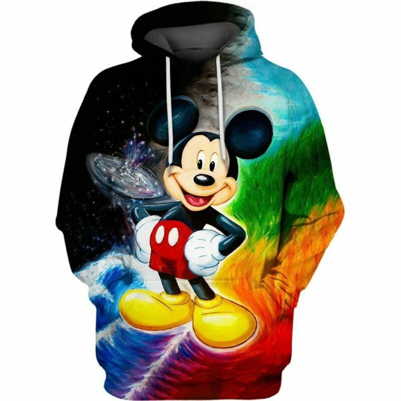 Disney Mickey Mouse Art 3d Hoodie Zip Hoodie