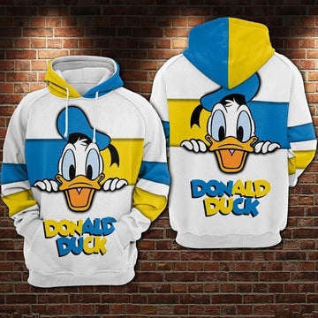 Donald Duck Disney Over Print 3d Hoodie Zip Hoodie 5