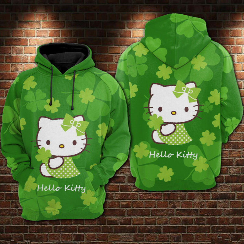 Hello Kitty Patrick's Day Hoodie Zip Hoodie Ii
