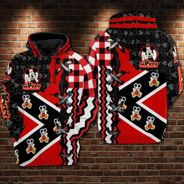 Mickey Mouse 10 Over Print 3d Hoodie Zip Hoodie