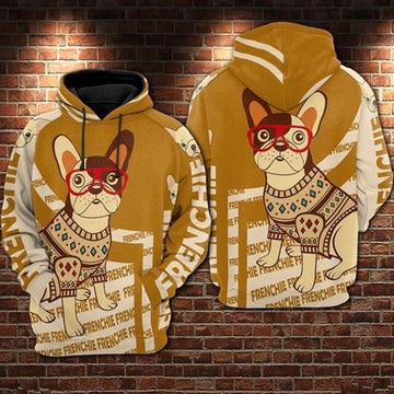 Frenchie Bulldog All Over Printed 3d Hoodie