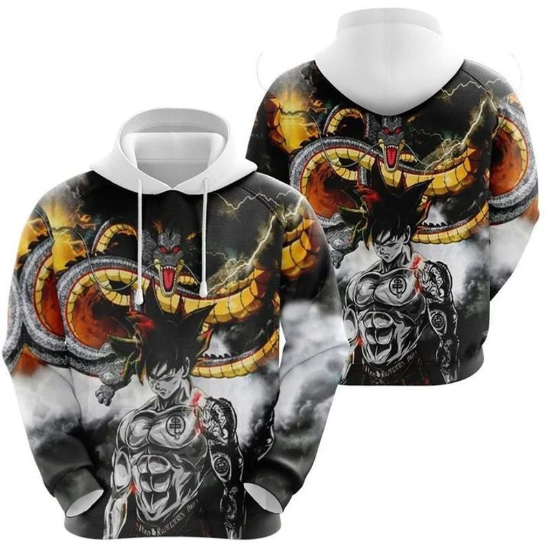 Dragon Ball Z Goku 3d Hoodie Zip Hoodie