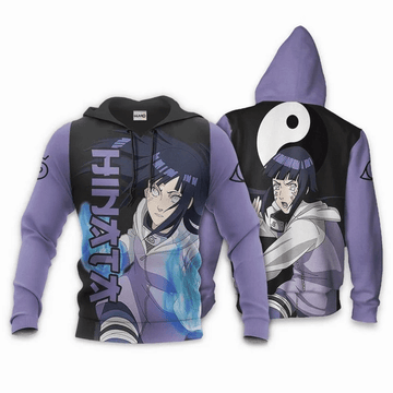 Hinata Hyuga Naruto Anime Manga For Men And Women 3d Hoodie Zip Hoodie