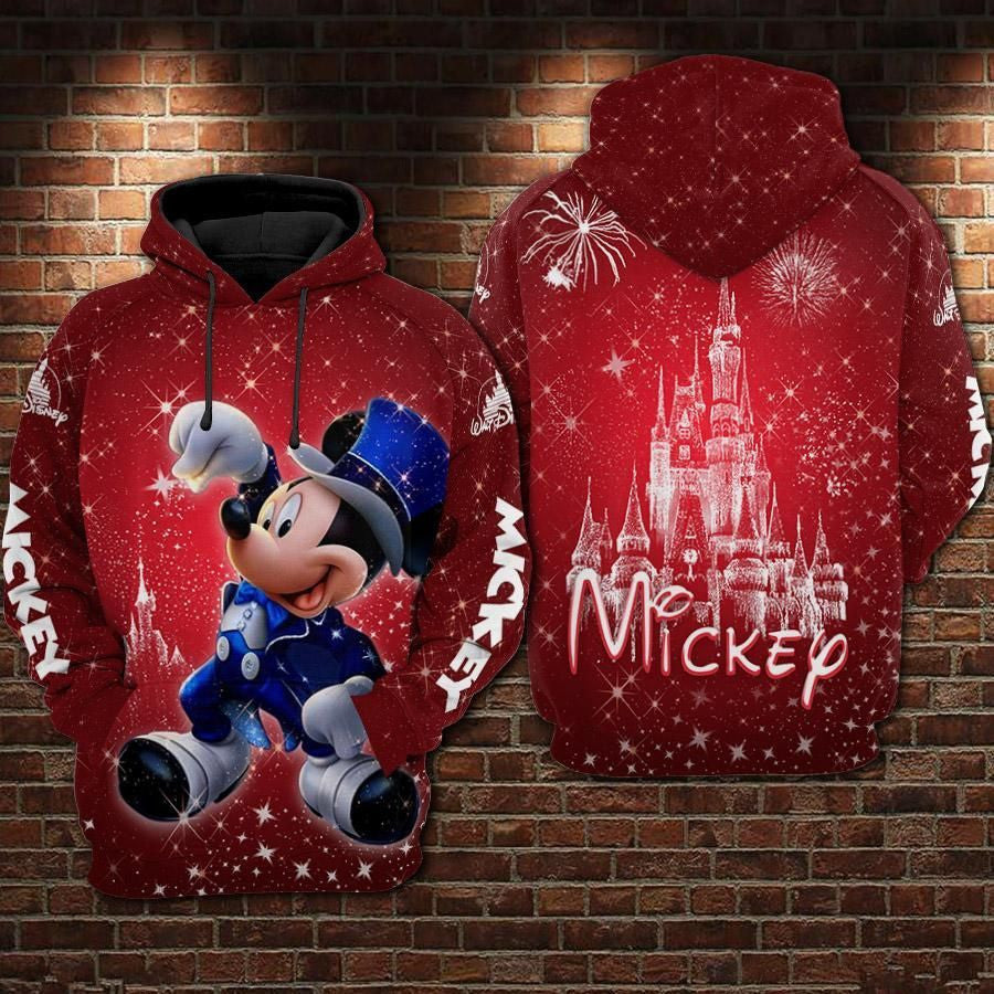 Mickey Mouse Movies Disney Over Print 3d Hoodie Zip Hoodie 292