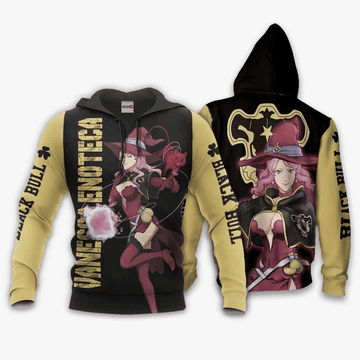 Vanessa Anime Manga Black Clover Black Bull For Men And Women 3d Hoodie Zip Hoodie