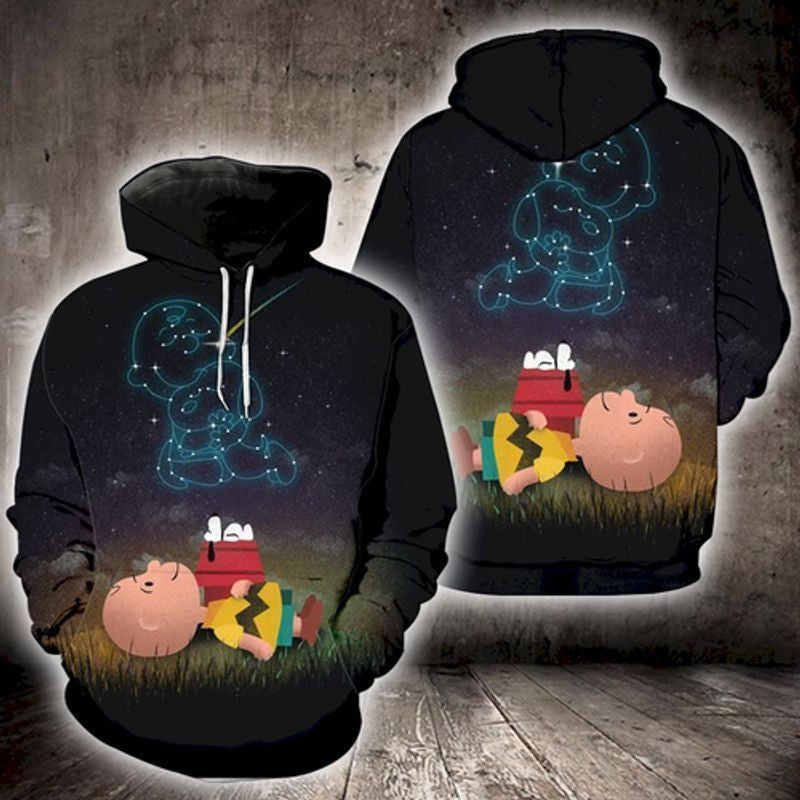 Snoopy Walt Disney Over Print 3d Hoodie Zip Hoodie 952