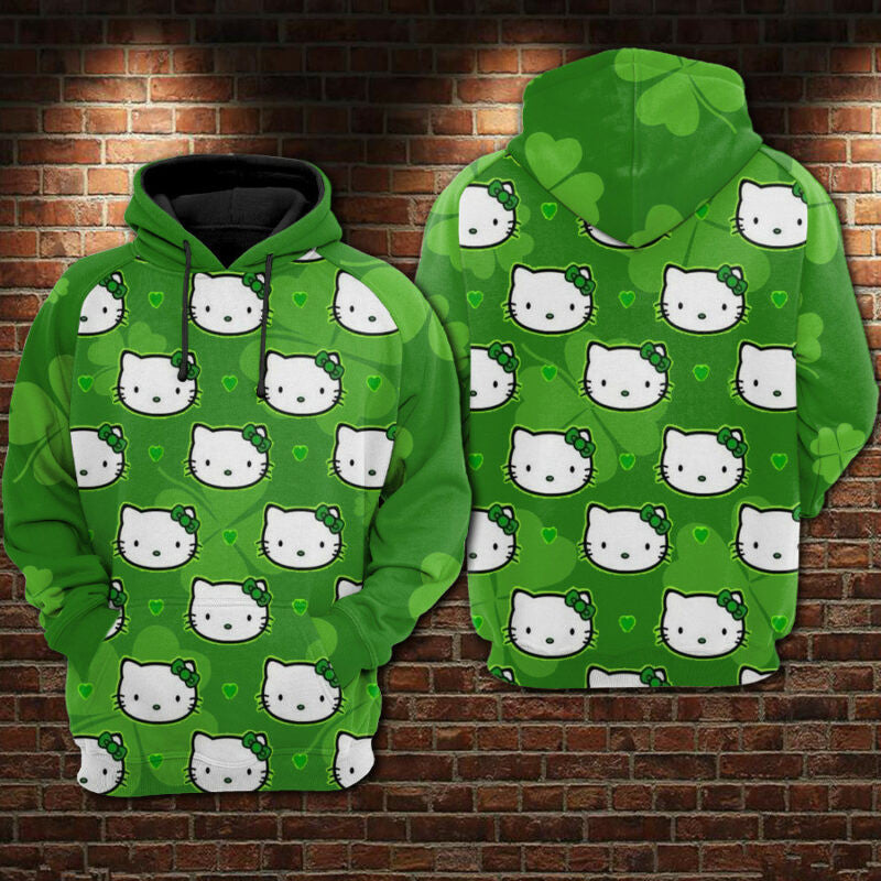 Hello Kitty Patrick's Day Hoodie Zip Hoodie
