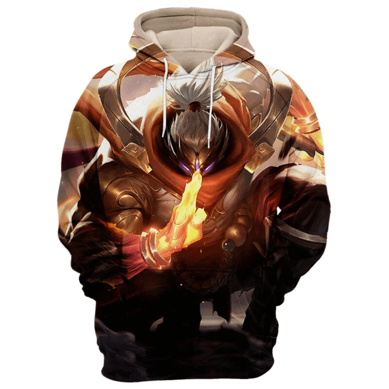 God Staff Jax Splash 3d Hoodie Zip Hoodie