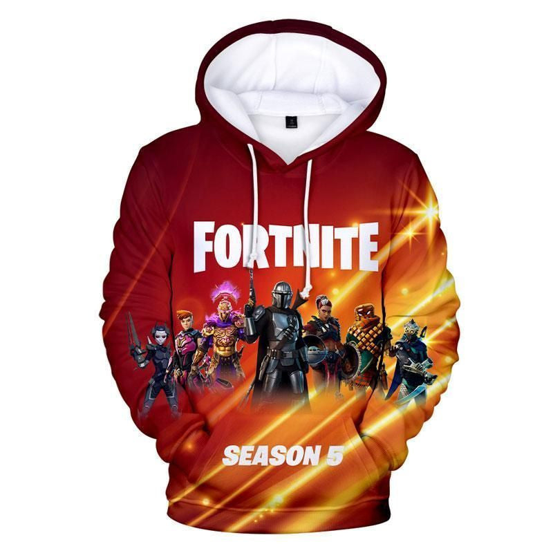 Fortnite Season 5 Map Over Print 3d Hoodie Zip Hoodie 4