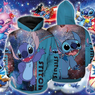 Lilo And Stitch Cute Lover 3d Hoodie Zip Hoodie 1166