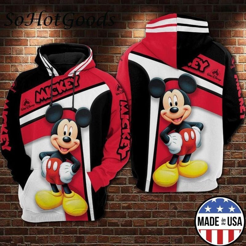 Mickey Disney Full Over Printing 6 3d Hoodie 346