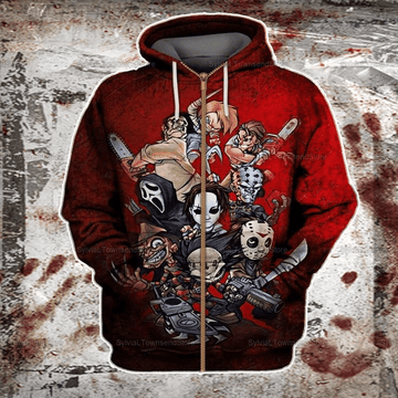 Horror Halloween 3d Hoodie
