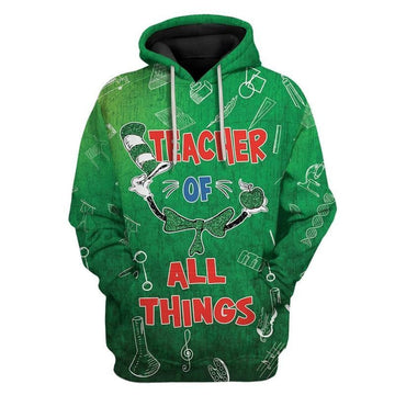 Teacher Of All Things St Patrick's Day Over Print 3d Hoodie Zip Hoodie
