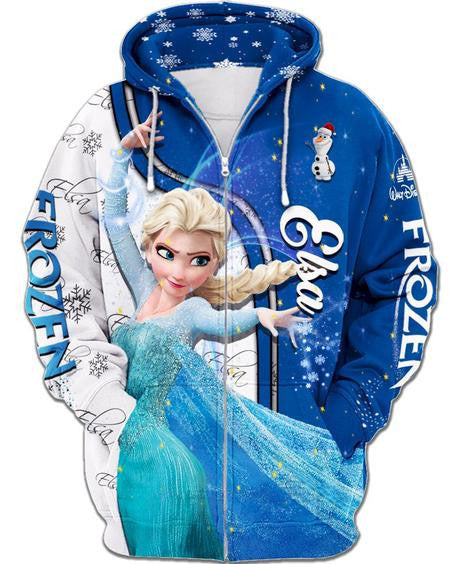 Elsa Of Arendelle Zip-up Hoodie