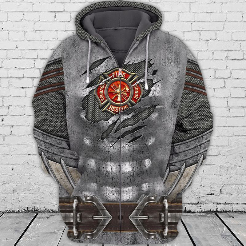 Firefighter Honor For Men And Women 3d Hoodie Zip Hoodie