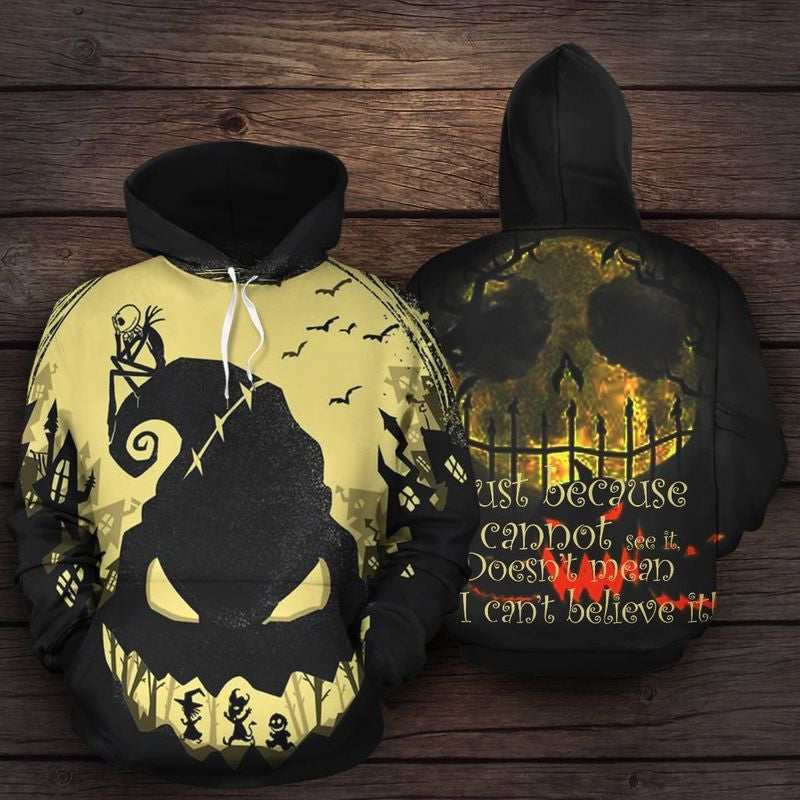 Jack Skellington Halloween Over Print 3d Hoodie Zip Hoodie 252