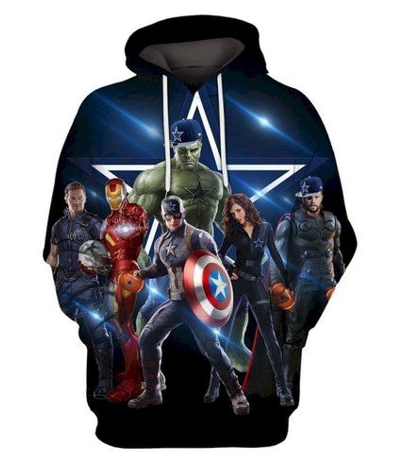 League Avenger Black Men And Women All Over Printed 3d Hoodie