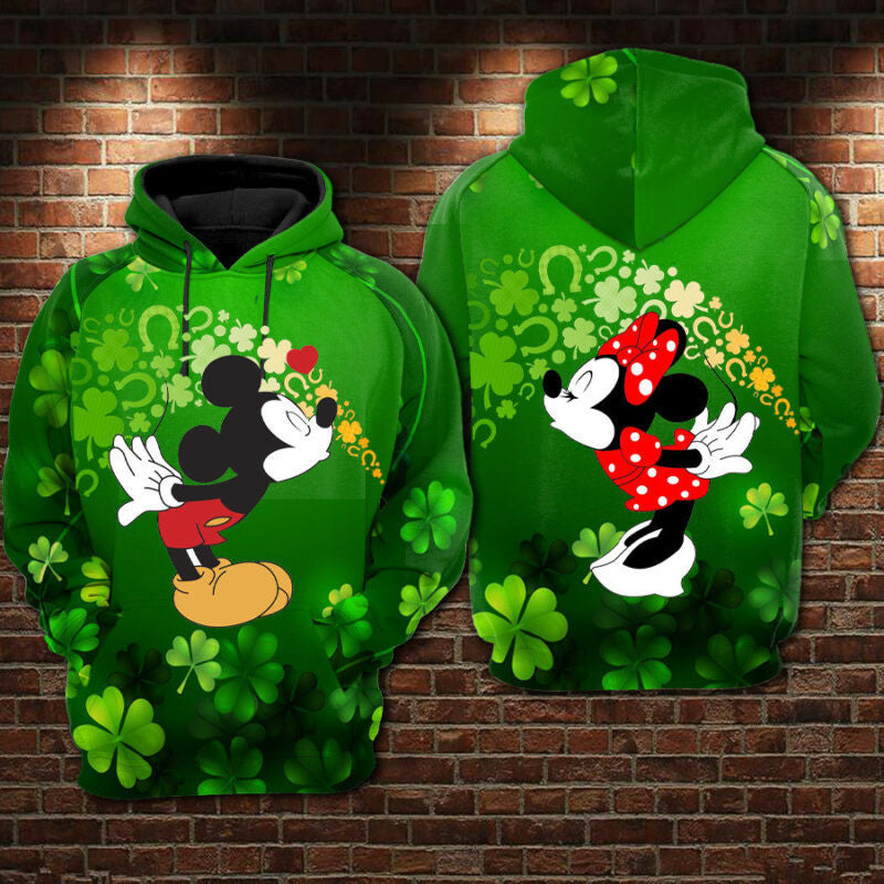Mickey And Minne Patrick's Day - Hoodies 31