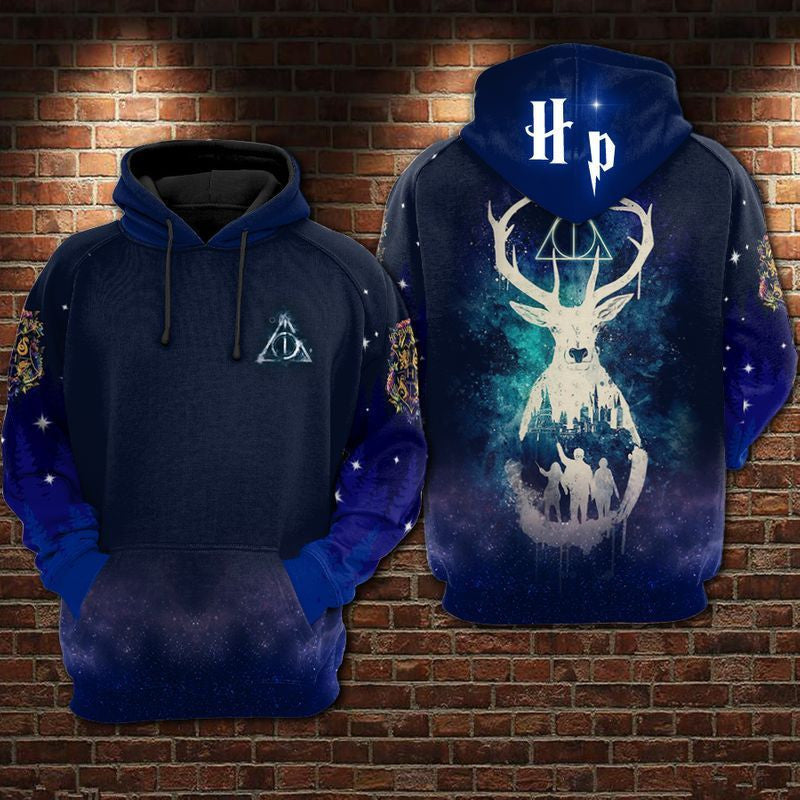 Harry Potter Blue Spirit Animal Hoodie Sweater Shirt