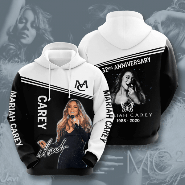Mariah Carey 32th Anniversary 1988 2020 Signature Design Gift For Fan Custom 3d Hoodie All Over Printed Hoodie