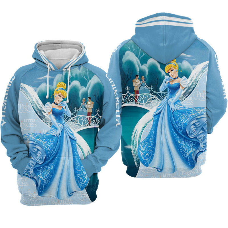 Cinderella Princess And Prince Hoodie Zip Hoodie