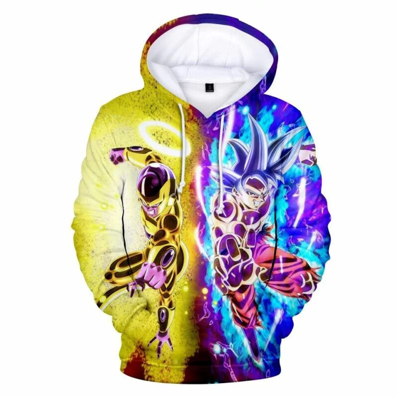 Goku Cartoon Dragon Ball Anime Manga 8 Over Print 3d Hoodie Zip Hoodie