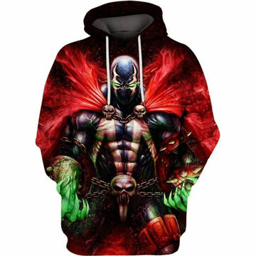 Hell Spawn Over Print 3d Hoodie Zip Hoodie