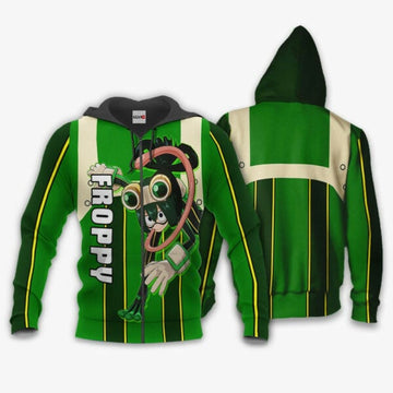 Tsuyu Asui Anime My Hero Academia Manga 2k34 Fan Gift Stylist Unisex Cartoon Graphic Outfits Aop 3d Hoodie Zip Hoodie 2540