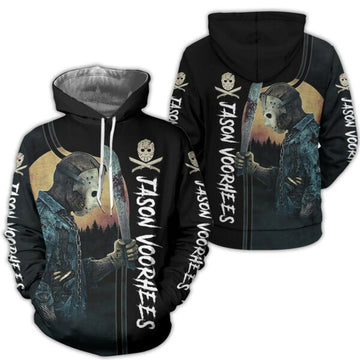 Jason Voorhees Aop Hoodie And Zip Hoodie 4, Gift For Fan 3d All Over Print Shirt Hoodie 121