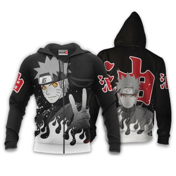 Uzumaki Sage Naruto Anime 1k410 Fan Gift Stylist Unisex Cartoon Graphic Outfits Aop 3d Hoodie, Zip Hoodie 2083