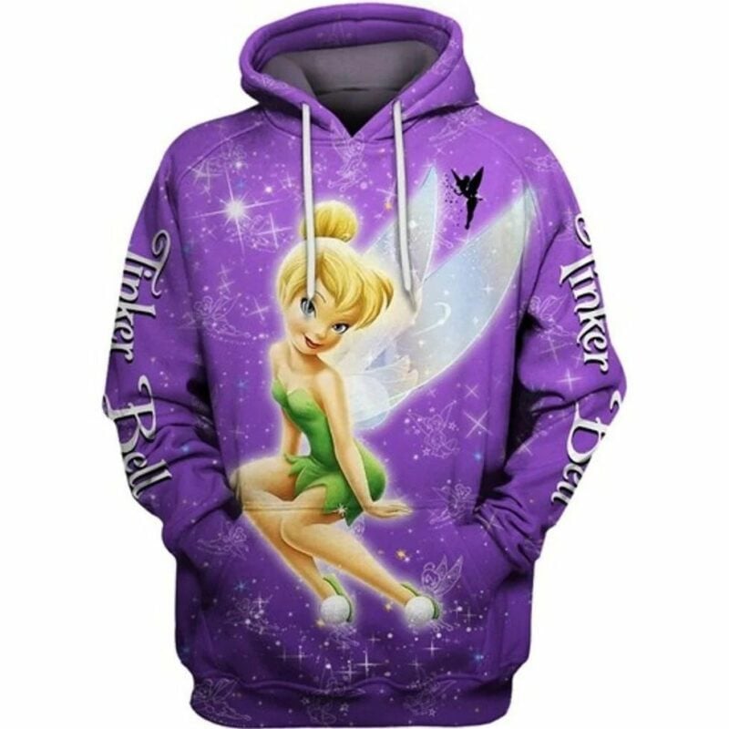 Tinker Bell Purple Magic 3d Hoodie 2