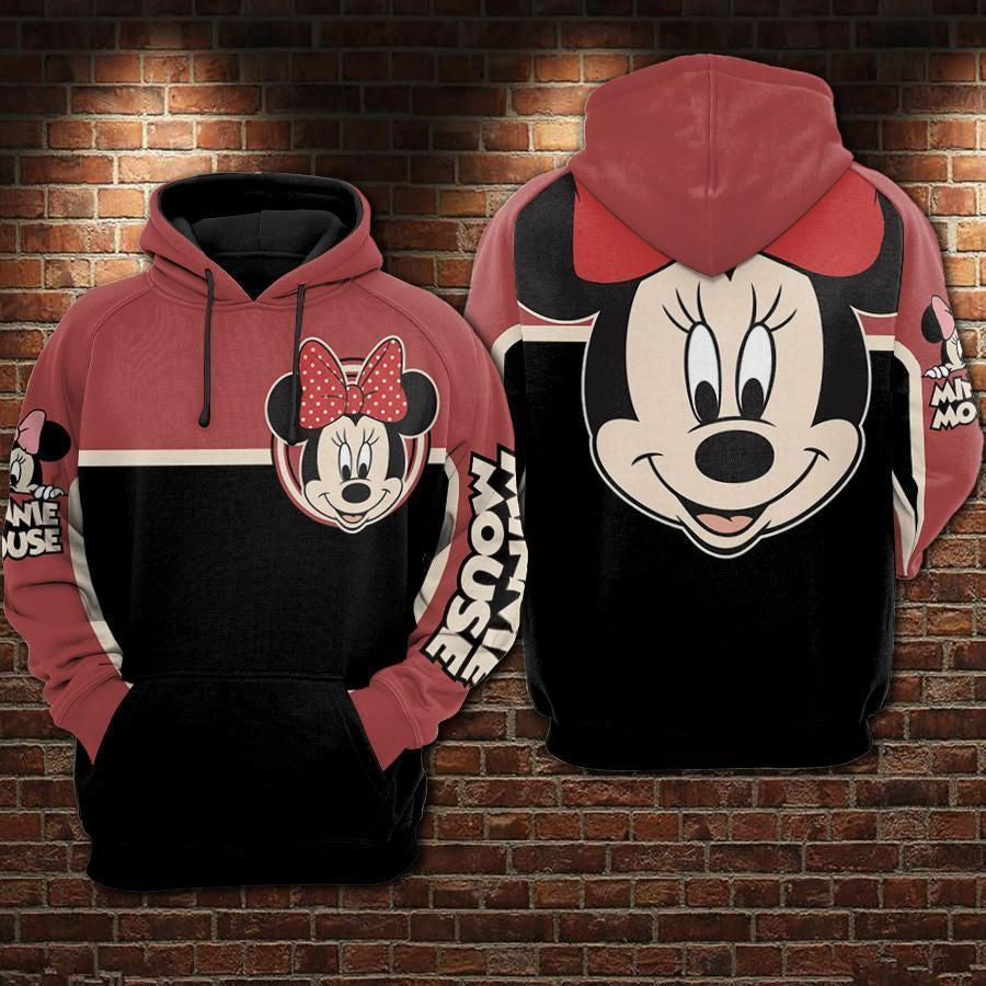 Minnie Mouse Movies Disney Over Print 3d Hoodie Zip Hoodie 430