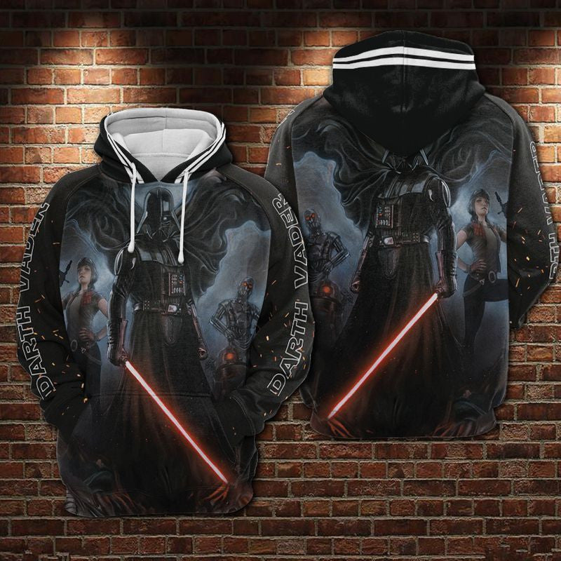 Darth Vader Star Wars Over Print 3d Hoodie Zip Hoodie 4