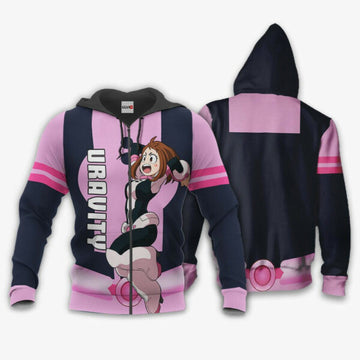 Ochako Uraraka Anime My Hero Academia Manga 2k4 Fan Gift Stylist Unisex Cartoon Graphic Outfits Aop 3d Hoodie Zip Hoodie 1825