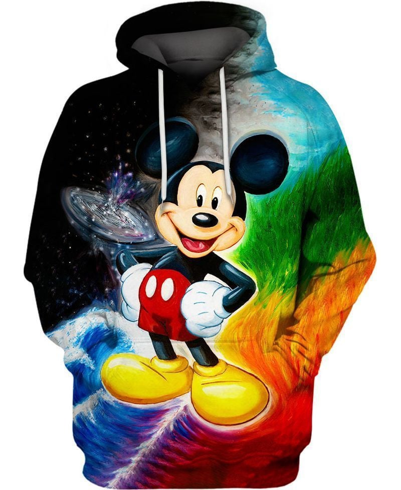 Mickey Art Over Print 3d Hoodie Zip Hoodie 446