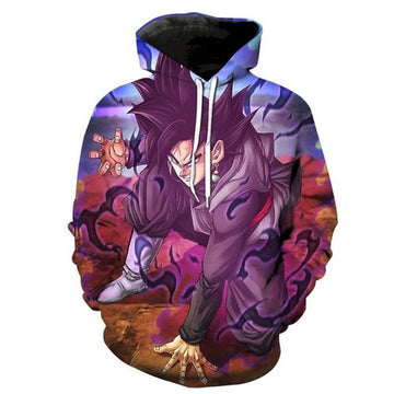 Evil Black Goku Dragon Ball Super Pullover And Zippered Hoodies Custom 3d Hoodie