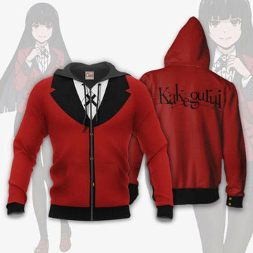 Yumeko Uniform Kakegurui Anime 2k982 Fan Gift Stylist Unisex Cartoon 3d Hoodie Zip Hoodie 1784