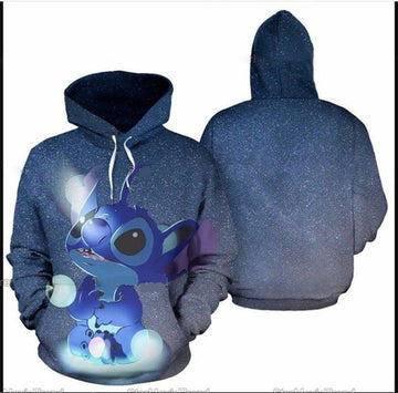 Stitch Cartoon Lilo And Stitch For Men And Women 3d Hoodie Zip Hoodie 1221